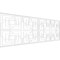 Ekena Millwork Set of Four Panels for 94 1/2"W x 32 1/4"H Norwood Fretwork Wainscot Wall Paneling WPKP16X01X47NWD - alternate 1